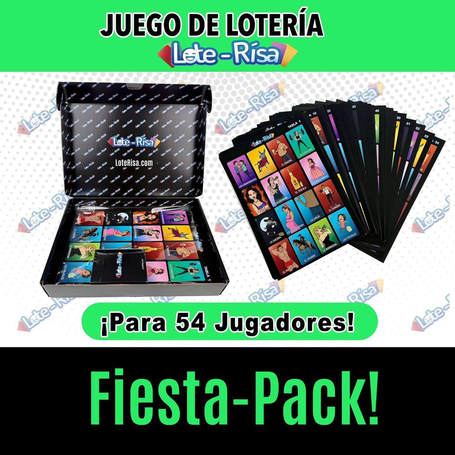 LoteRísa Fiesta Pack 54 Players/Jugadores - Collector’s Edition - Edición de Colección. Shipping/Envío 7-14 días/days