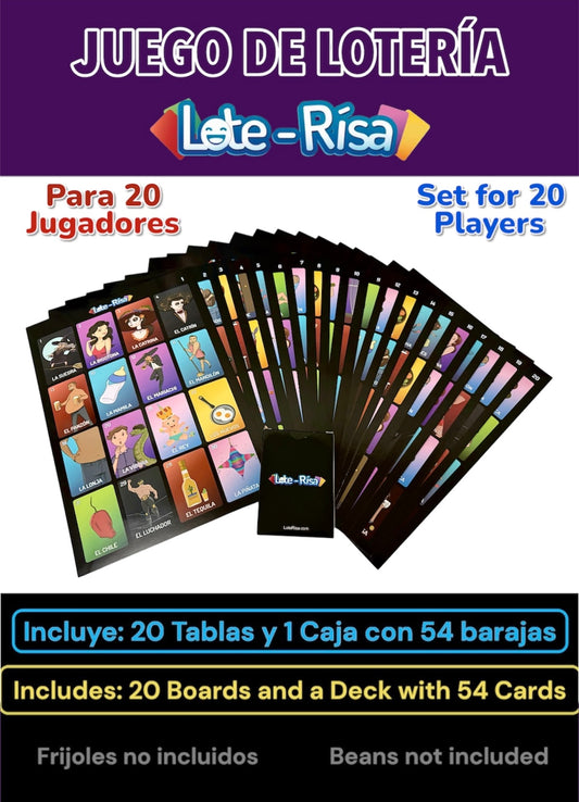 Lote Risa 20 Player Set Para 20 Jugadores