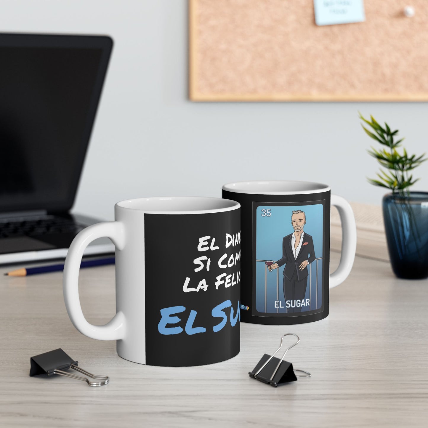 EL Sugar El dinero Si Compra La Felicidad- Ceramic Mug 11oz