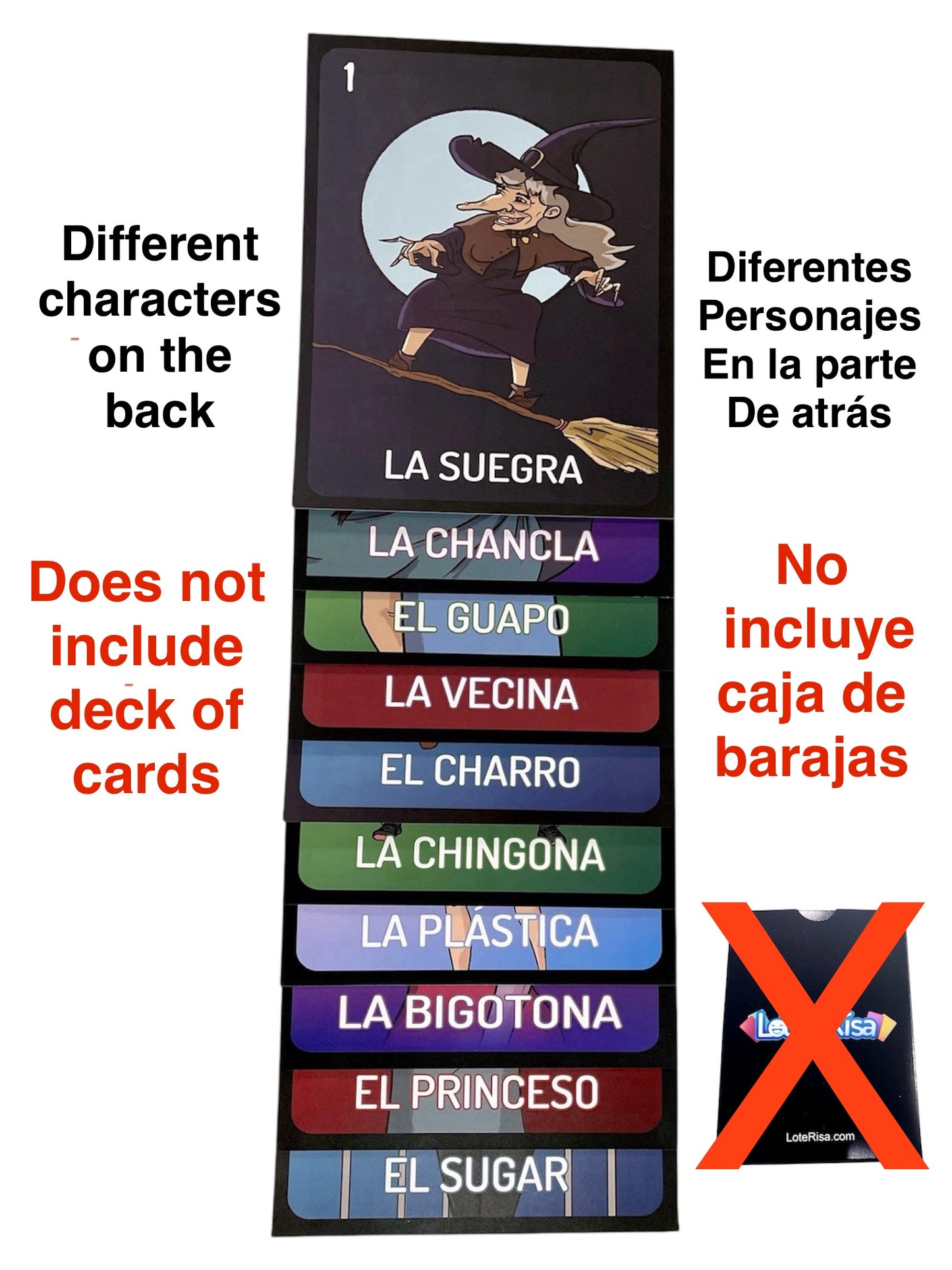 Continuation Boards (Numbered 11-20)- Tablas de Continuación para más jugadores, No Incluye Barajas - Deck of Cards Not Included