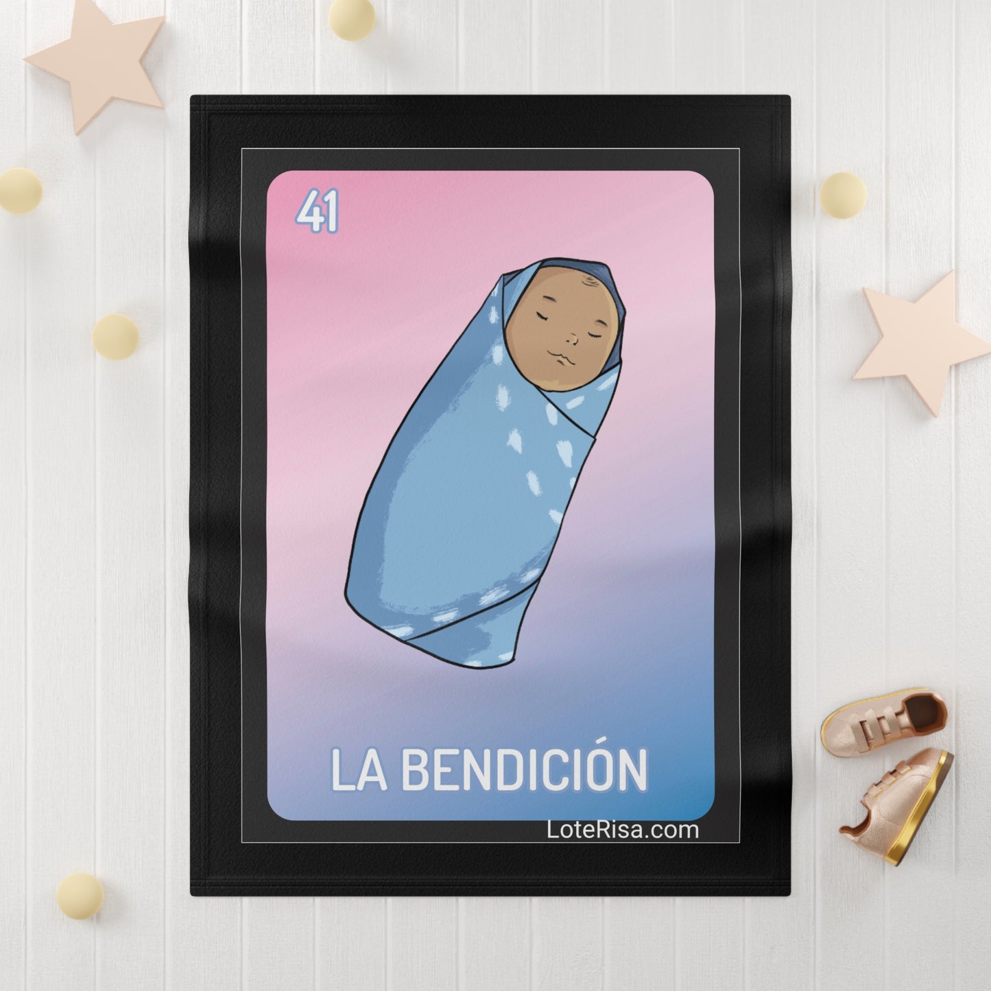 Soft Fleece Baby Blanket La Bendición